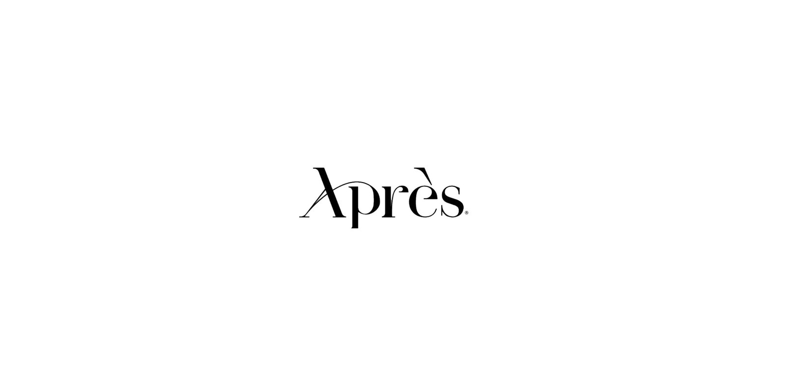 Après high-contrast serif wordmark